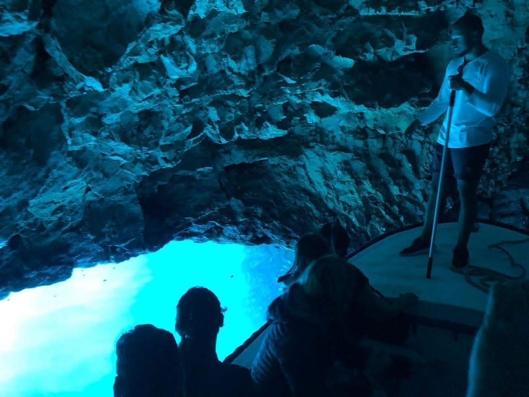 Blue cave visits