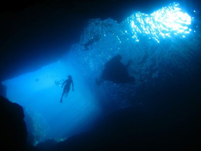 Cave snorkeling