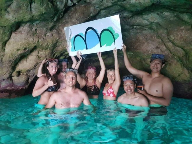 Three Caves Tour board