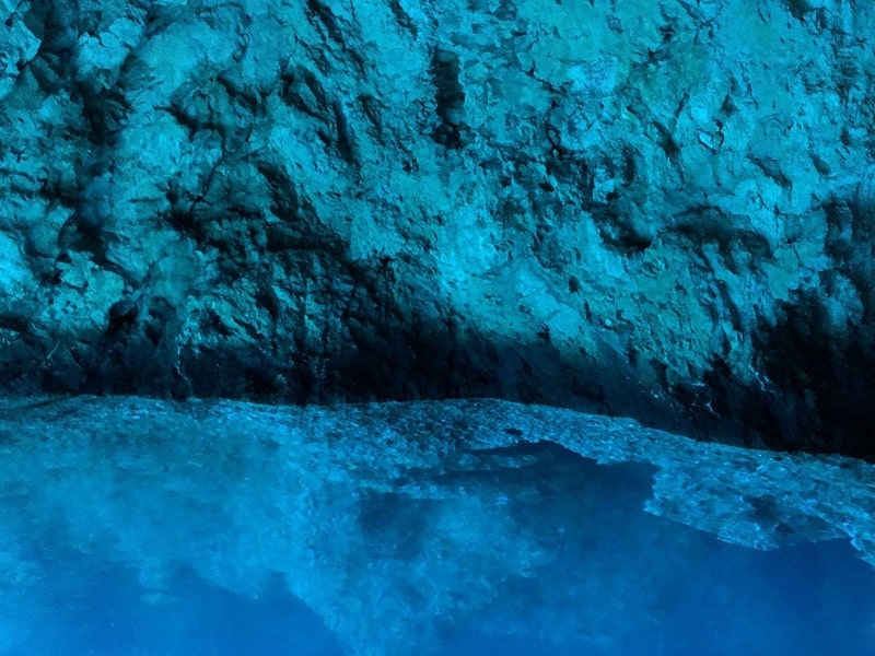 Three Caves tour starting from Split - blue cave